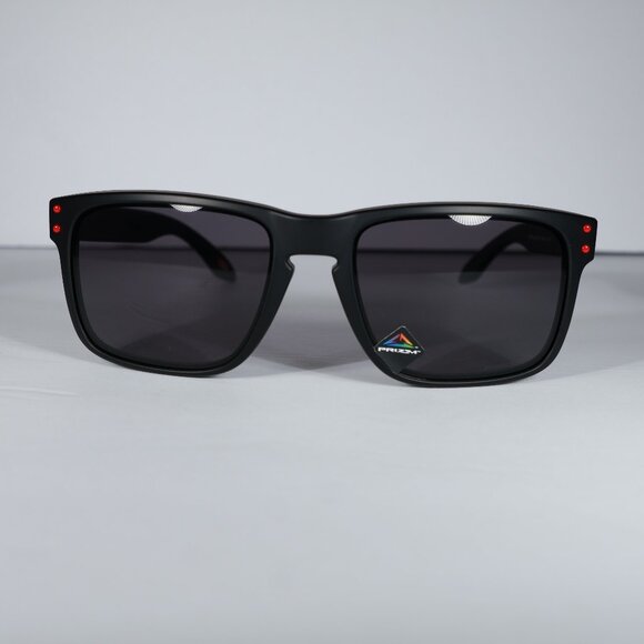 Oakley Other - Oakley Holbrook Matte Black Prizm Grey Sunglasses+Red FiRE LEnses Polarized Reva